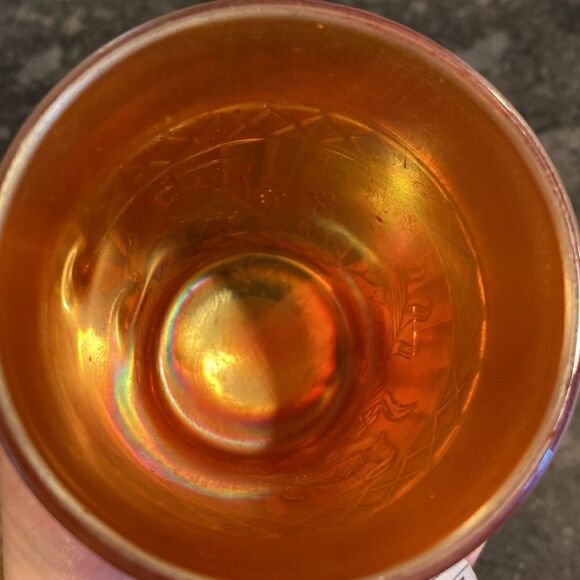 Carnival Glass Mug Stork & Rushes Dugan - Picture 9 of 11